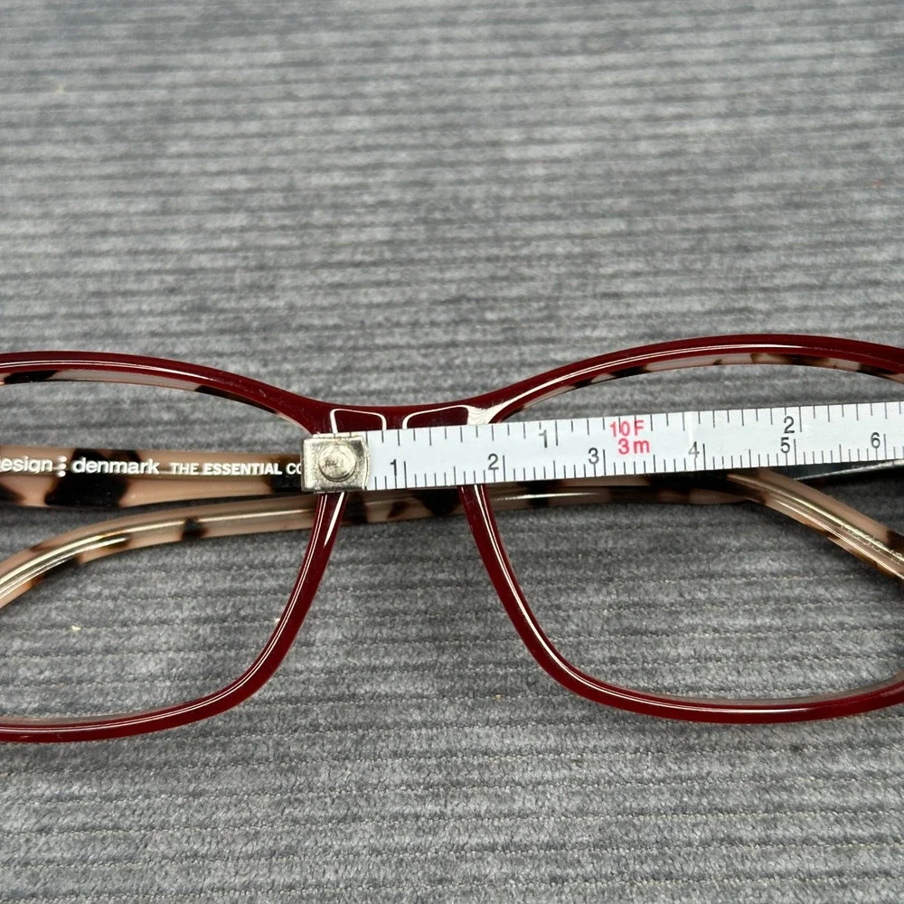 ProDesign Denmark 1783 c.4022 Red Tortoise Y2K Eyeglass 53-15-135 Essential